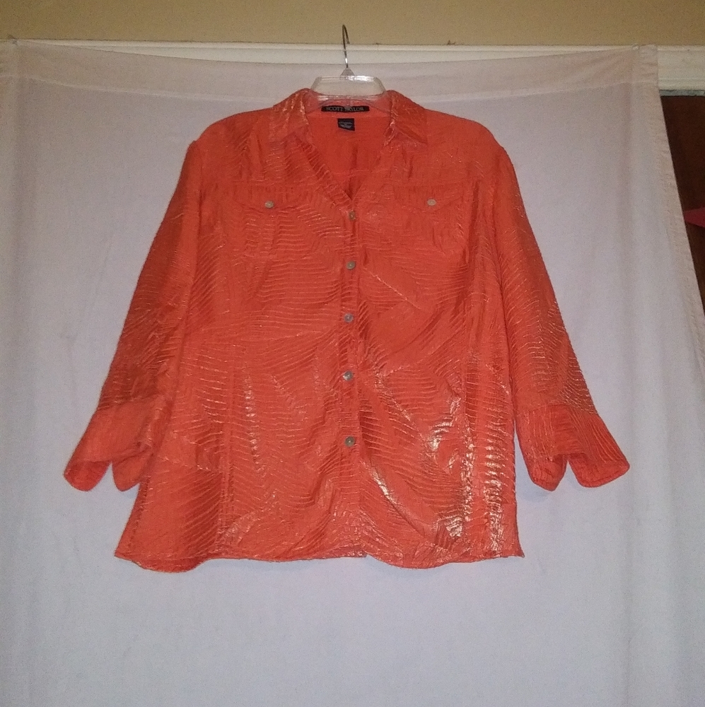 Scott Taylor Blouse. Size XL